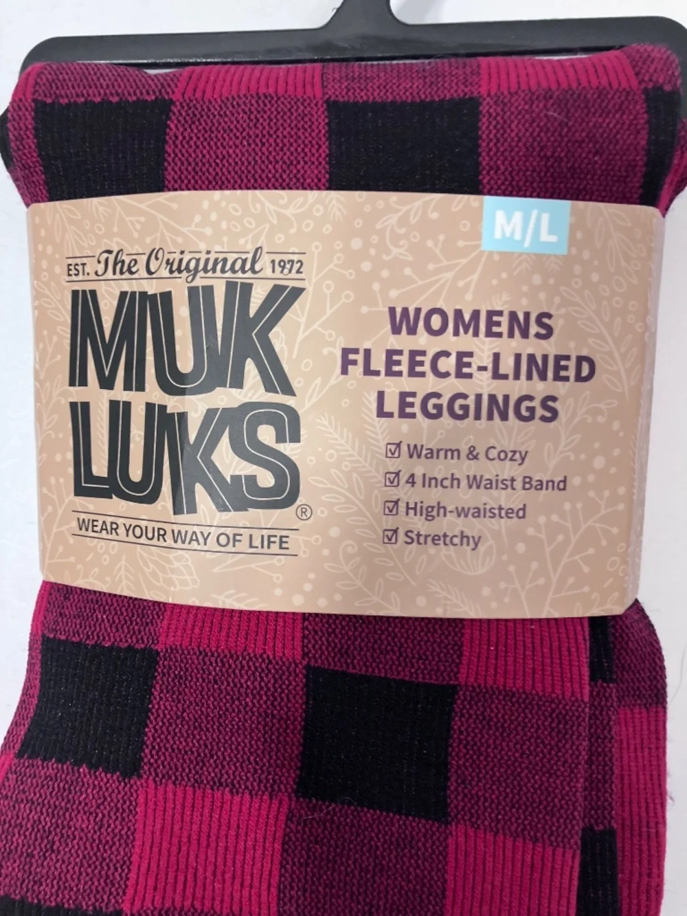 Muk Luks Fleece Lined Leggings M/L NEW